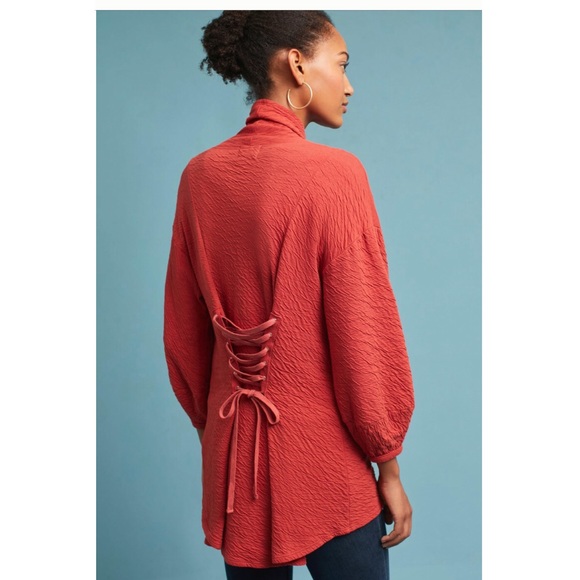 NWT Anthropologie Corset-Back Cardigan by T. La - Picture 2 of 8